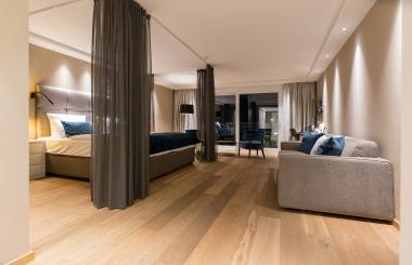 Raumansicht Hotelzimmer mit design Elementen