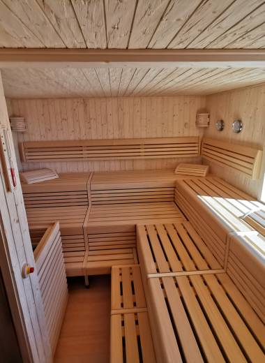 Innenansicht Sauna im Hotel Aurelia